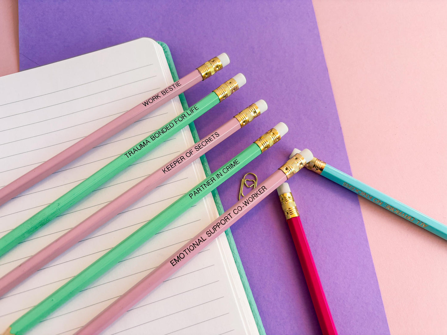 Work bestie pencils set