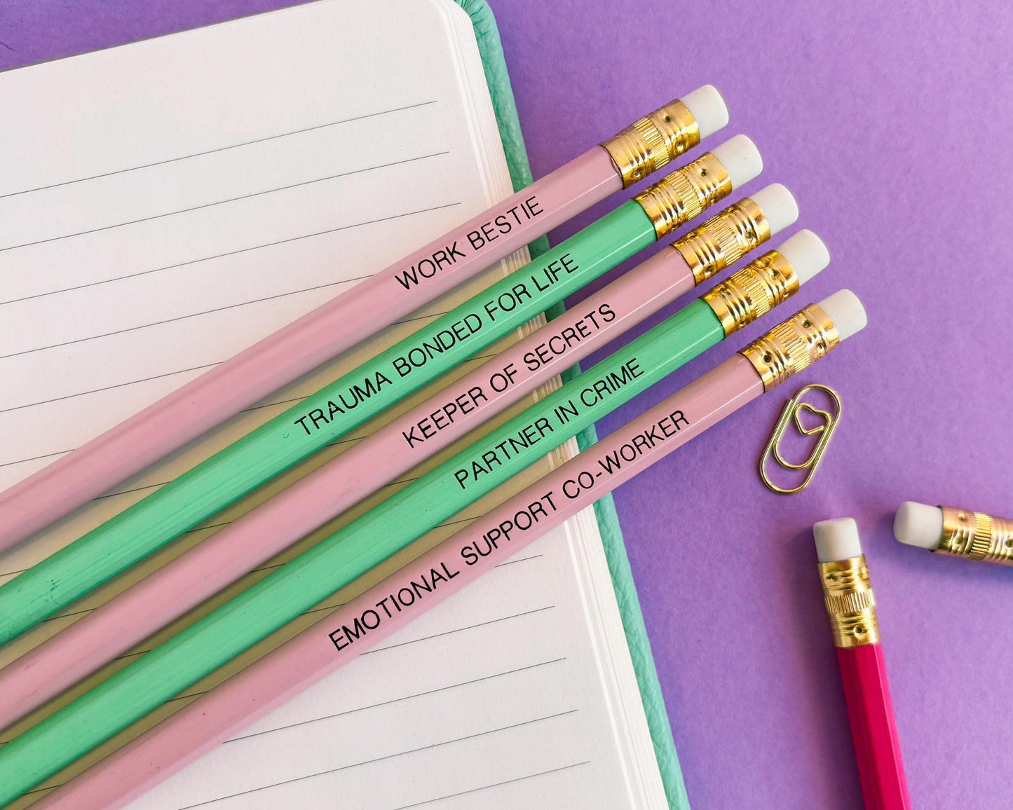 Work bestie pencils set