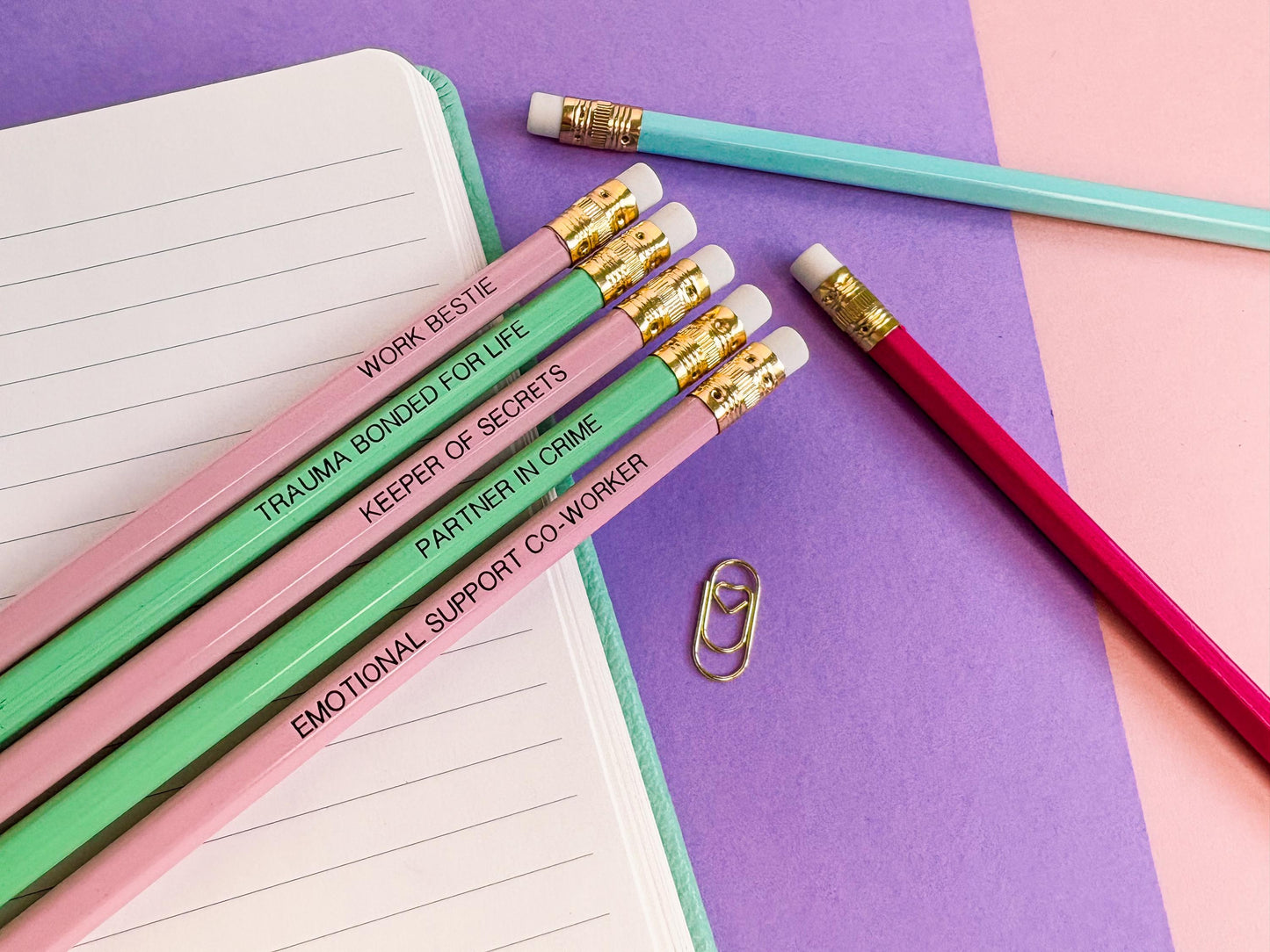 Work bestie pencils set