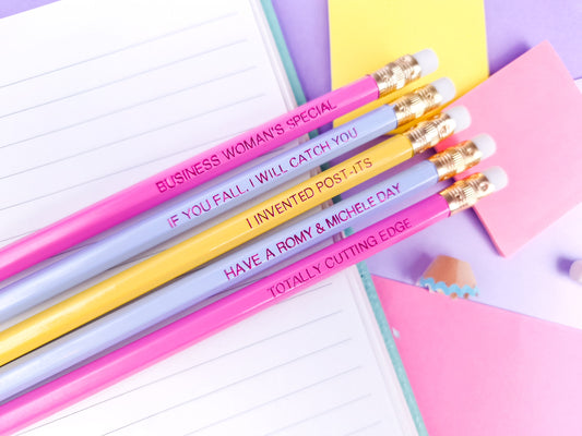 Romy & Michele pencils set
